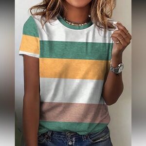 Striped Multicolor Women's Top